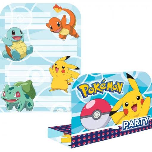 Picture of POKEMON PARTY INVITATION ENVELOPES - 8PK
